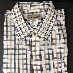 Scandia Woods Men's Button Front Long Sleeve Shirt